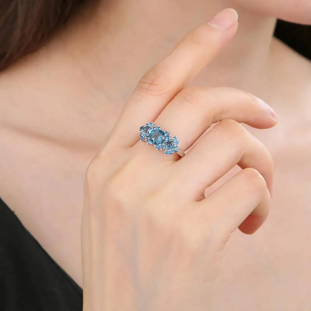 925 Sterling Silver Vintage Luxury Ring