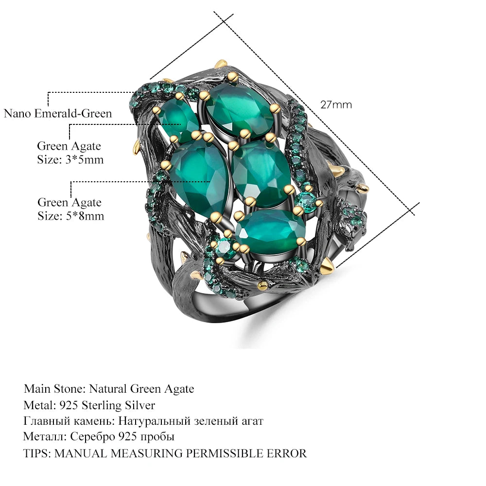 Elegant Green Agate Jewelry
