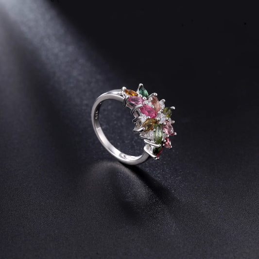 925 Sterling Silver Tourmaline Ring