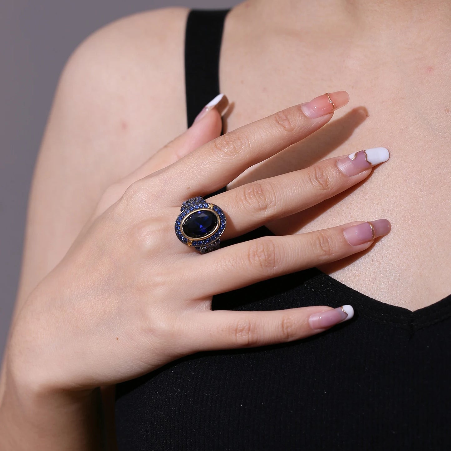 Blue Sapphire Vintage Ring