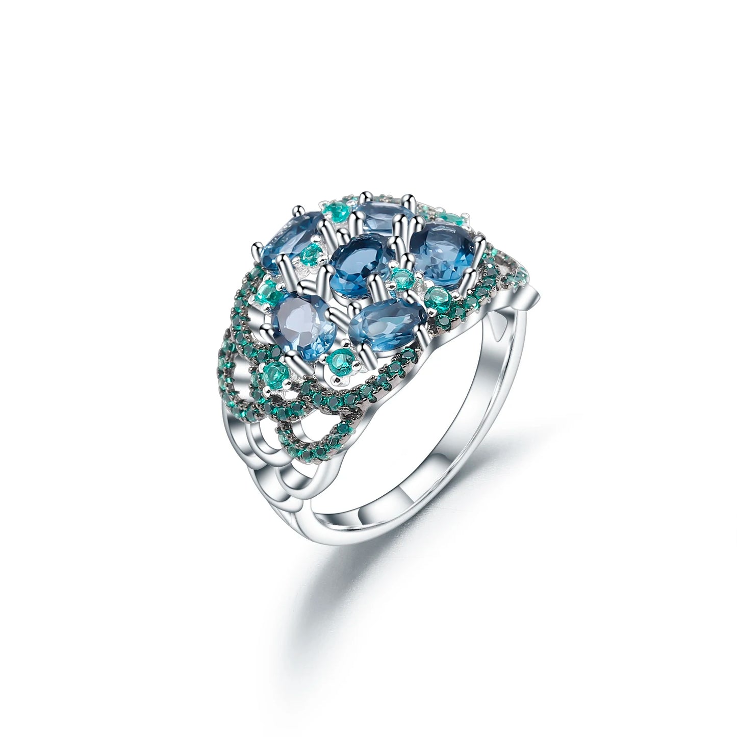 925 Sterling Silver Art Deco Ring