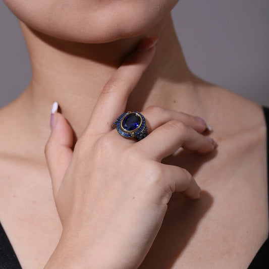 Blue Sapphire Vintage Ring