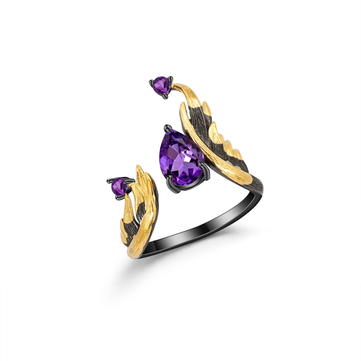 Natural Amethyst Gemstone Ring