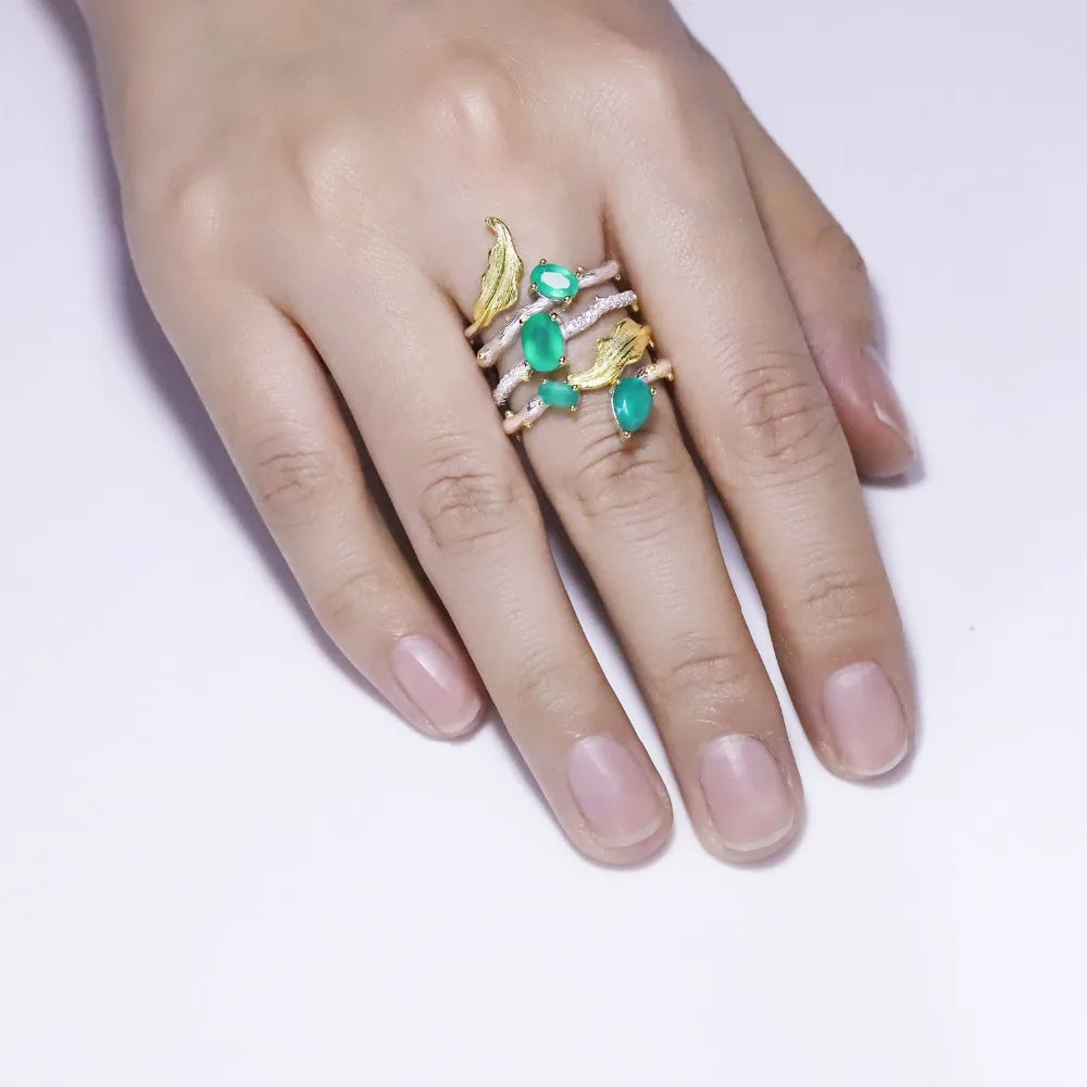 925 Sterli Silver Vintage Neo-Gothic Ring