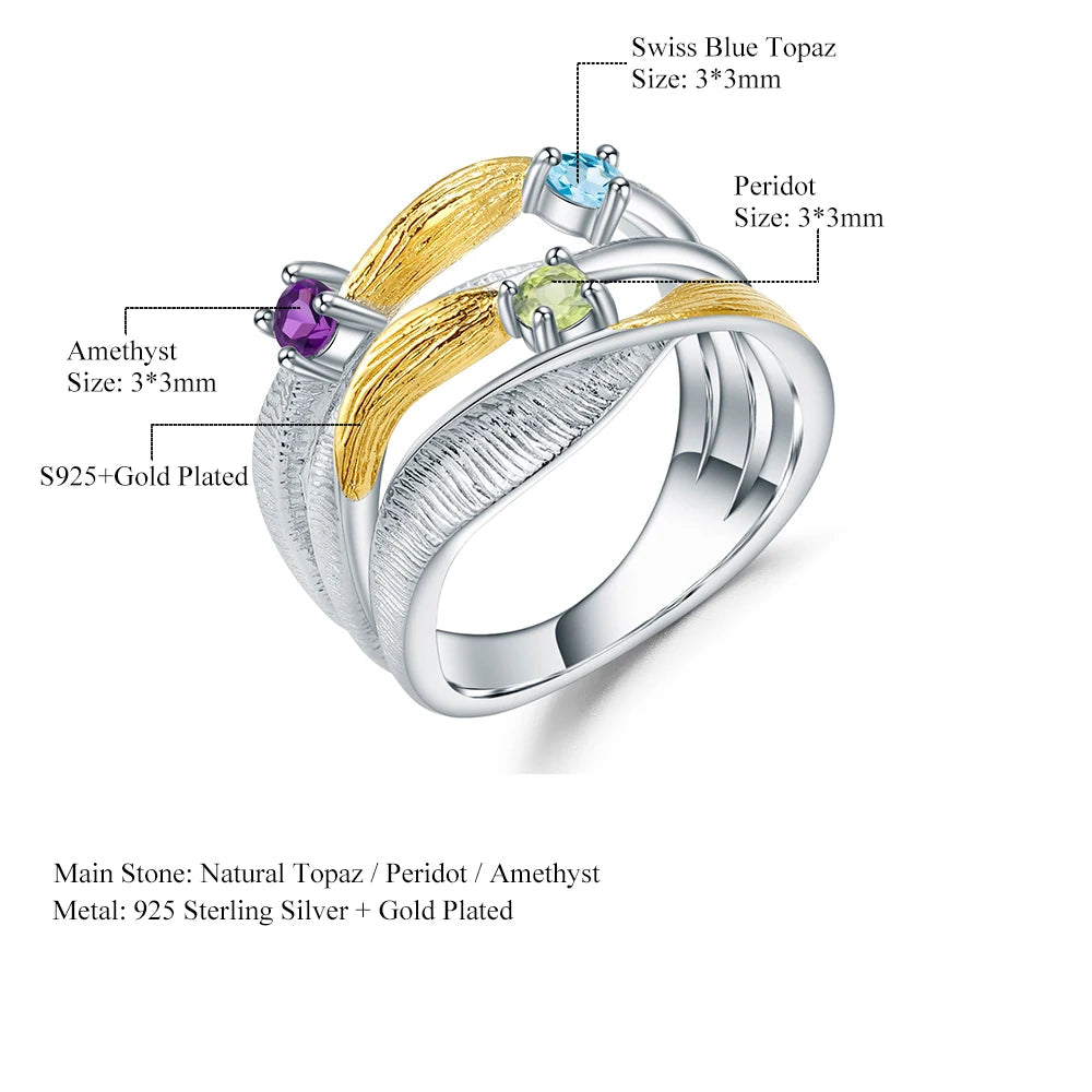 925 Sterling Silver Handmade Band Twist Ring