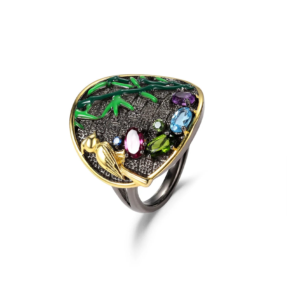 Natural Gemstones Ring