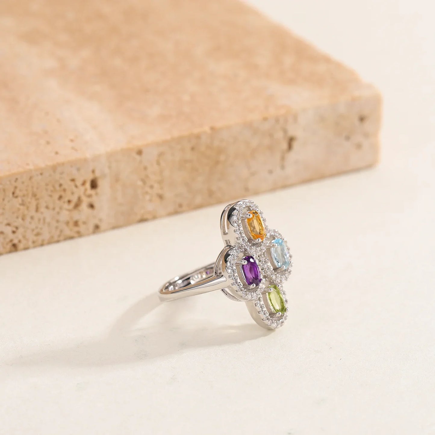 Sterling Silver Clover Ring