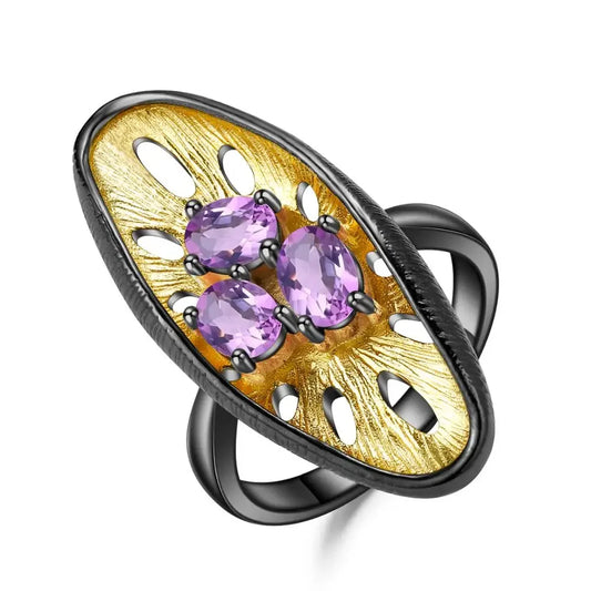 925 Sterling Silver Handmade Lemon Ring