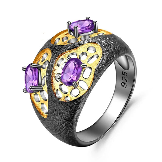 Amethyst Sterling Silver Ring