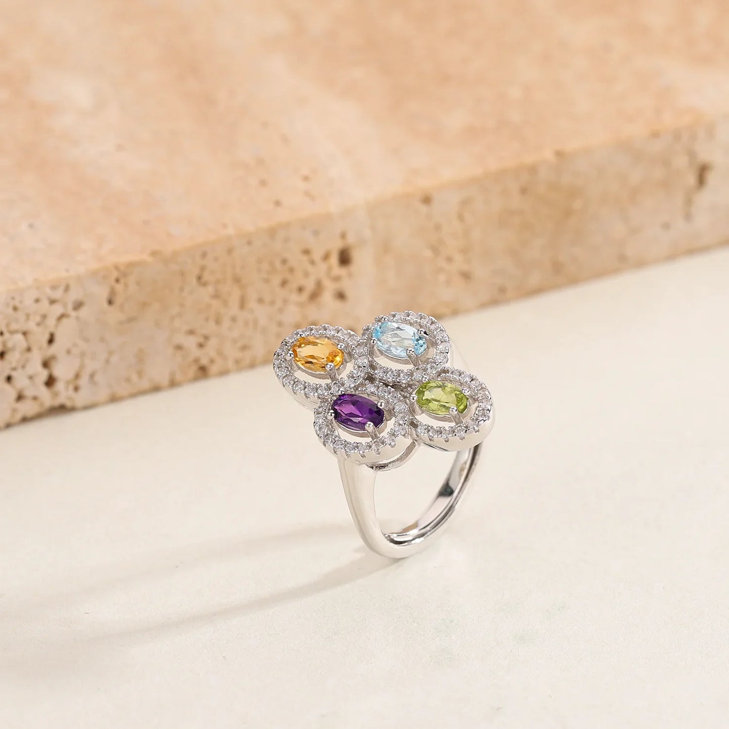 Sterling Silver Clover Ring