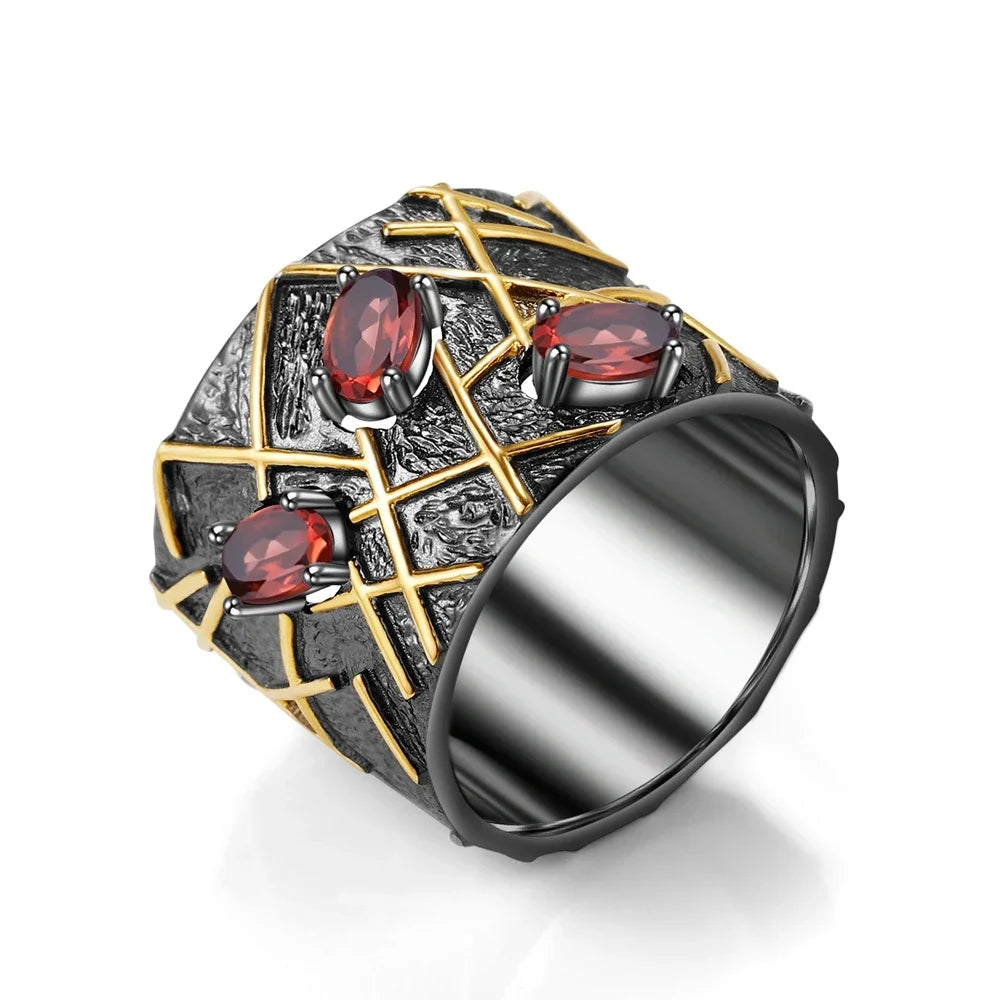 Natural Amethyst Gemstones Ring