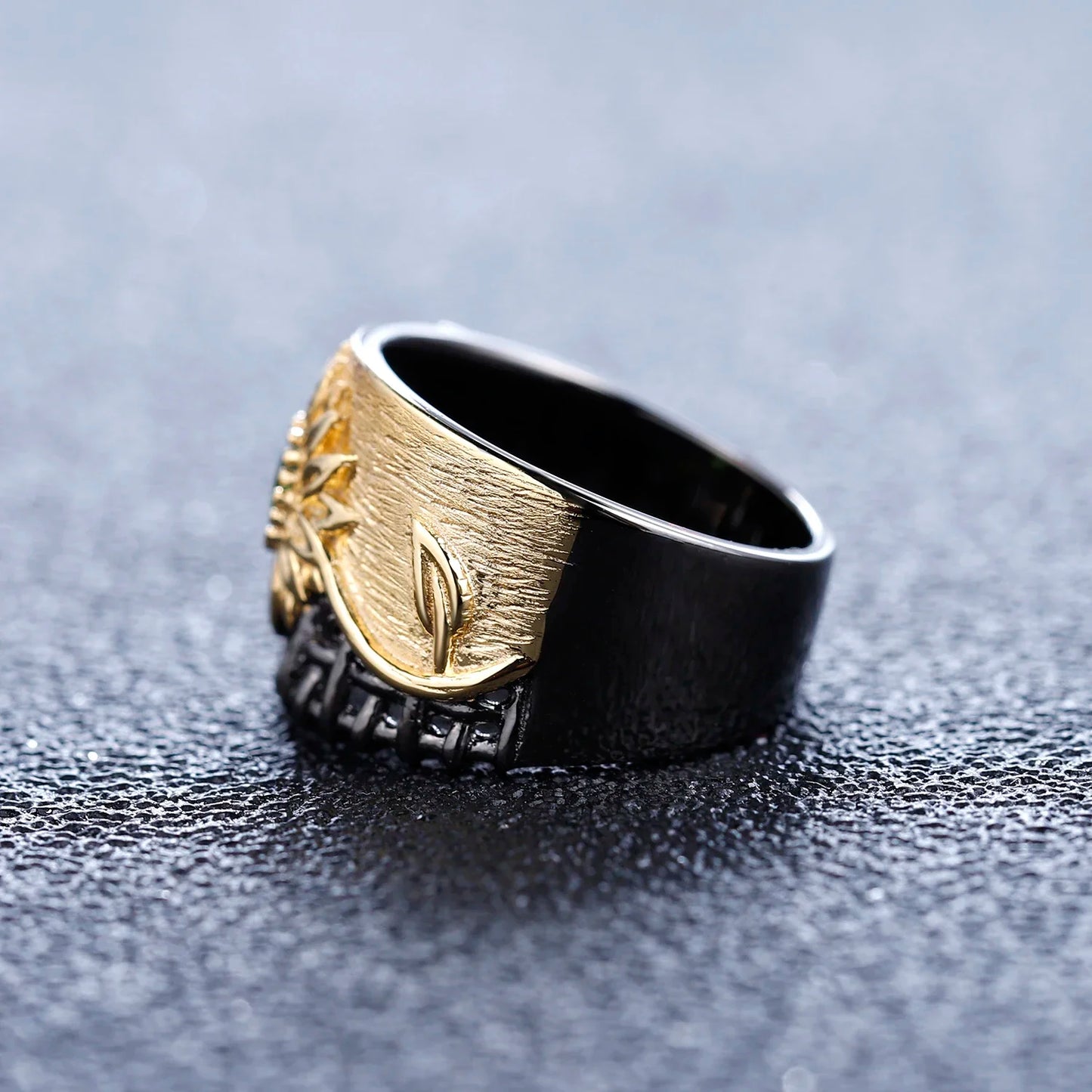 Gemstone Chrysanthemum Ring