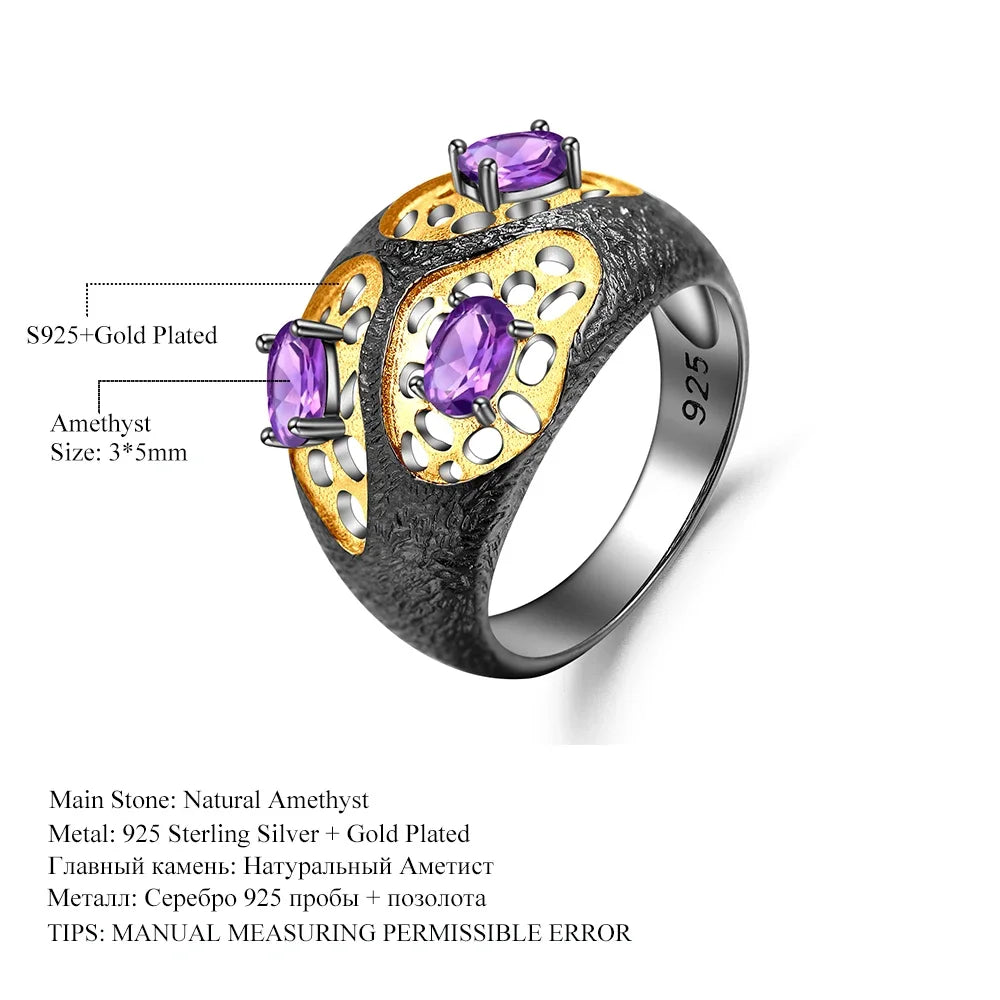 Amethyst Sterling Silver Ring