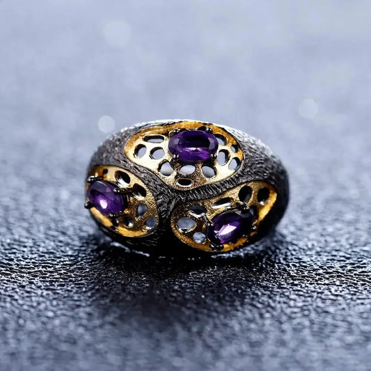 Amethyst Sterling Silver Ring