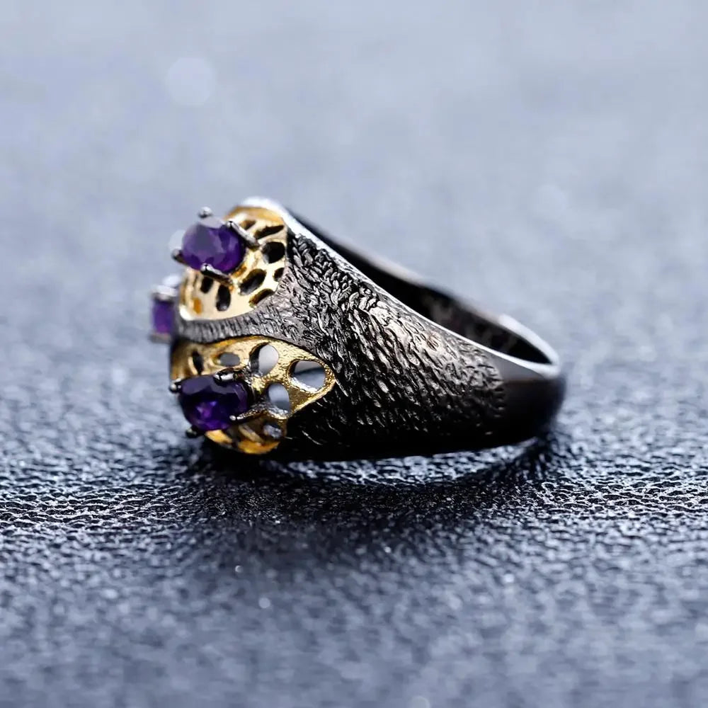 Amethyst Sterling Silver Ring