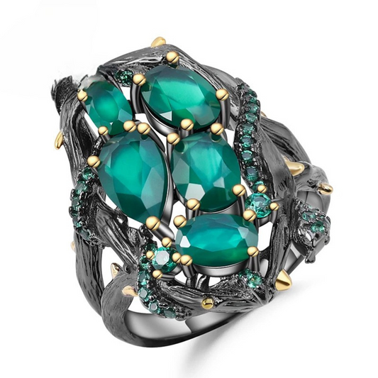 Elegant Green Agate Jewelry